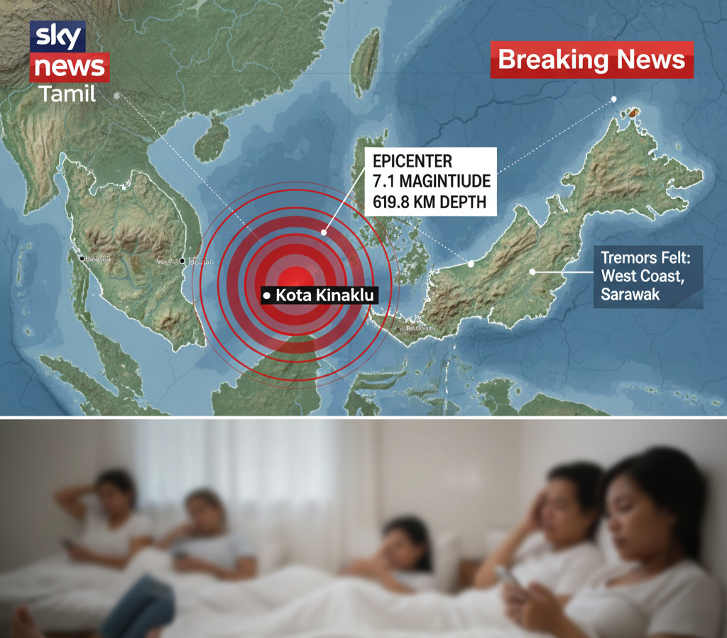 மலேசியாவில் சக்திவாய்ந்த நிலநடுக்கம்: 7.1 ரிக்டர் அளவில் பதிவு! உயிர்சேதம் இல்லை!