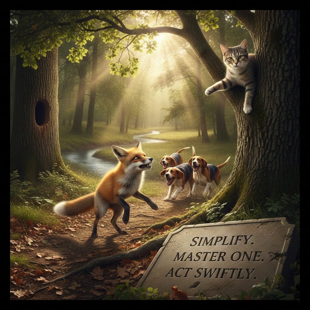 👉 அதிக தேர்வுகள் இருப்பது பலமாகத் தோன்றலாம்.ஆனால் அவசரநிலையில் தெளிவான ஒரு திறமை தான் நம்மை காப்பாற்றும்.