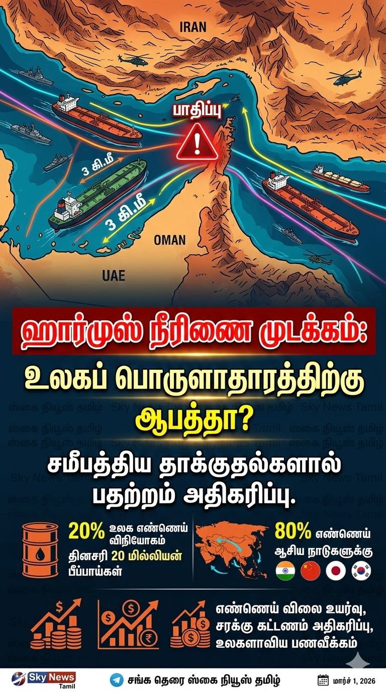 ஹார்முஸ் நீரிணை – வரைபடத்தில் சிறியது, தாக்கத்தில் பெரிது